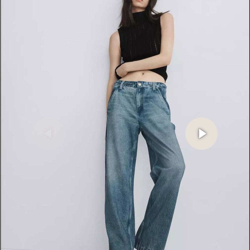 rag & bone Miramar Sid Carpenter Wide Leg Jeans in Flora